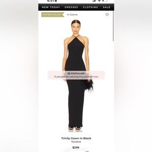 Nookie Black Trinity Gown